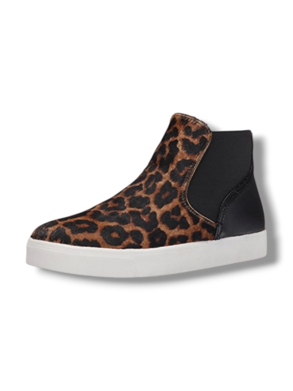 Sam Edelman Margot cow fur leopard slip on sneakers